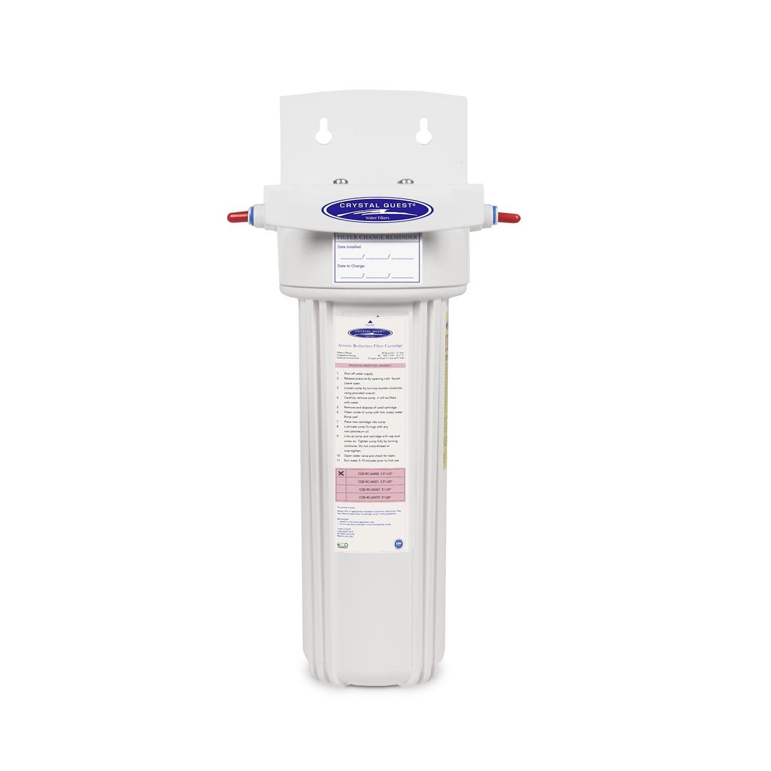 Arsenic Removal Refrigerator In-line Water Filter System